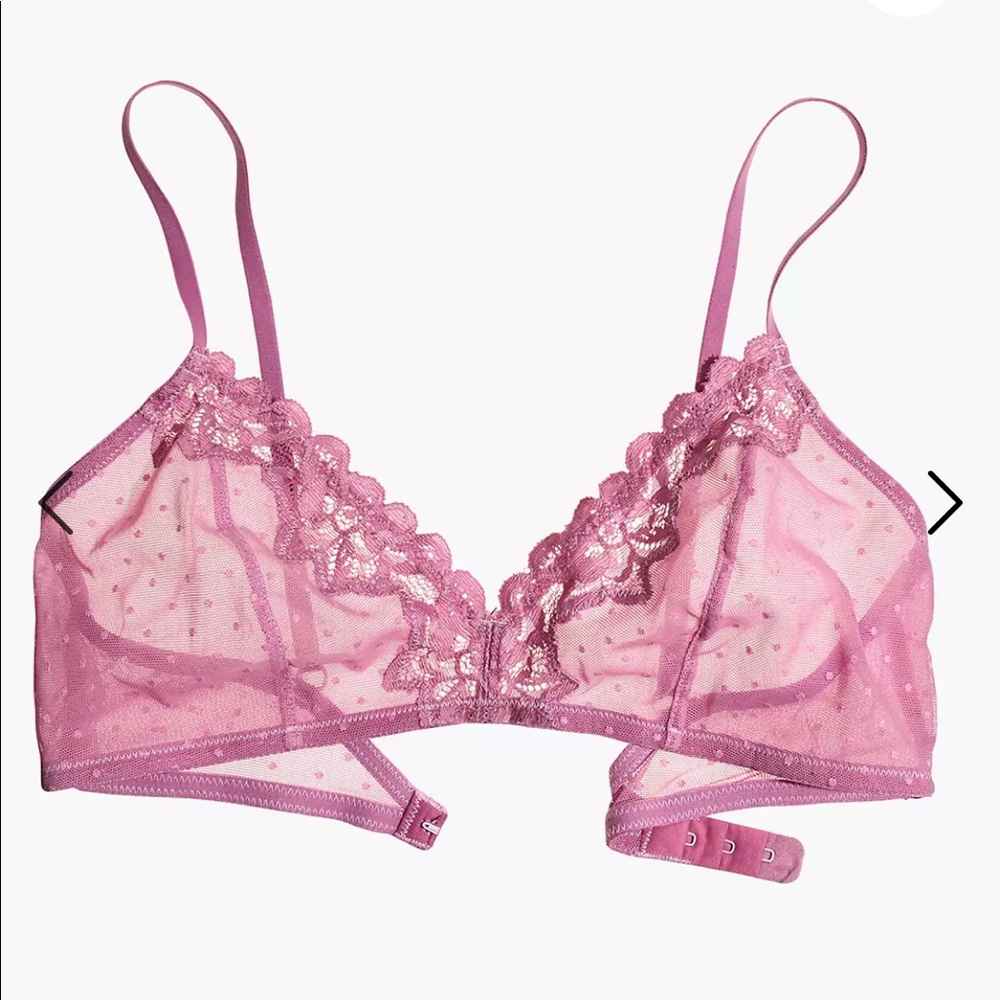 Madewell Swiss-Dot Mix Tali Bralette